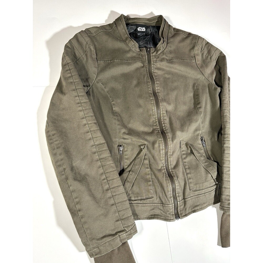 Star Wars Rogue One Jyn Erso Rebel Alliance Jacket Cosplay Juniors Youth Large - Picture 3 of 15